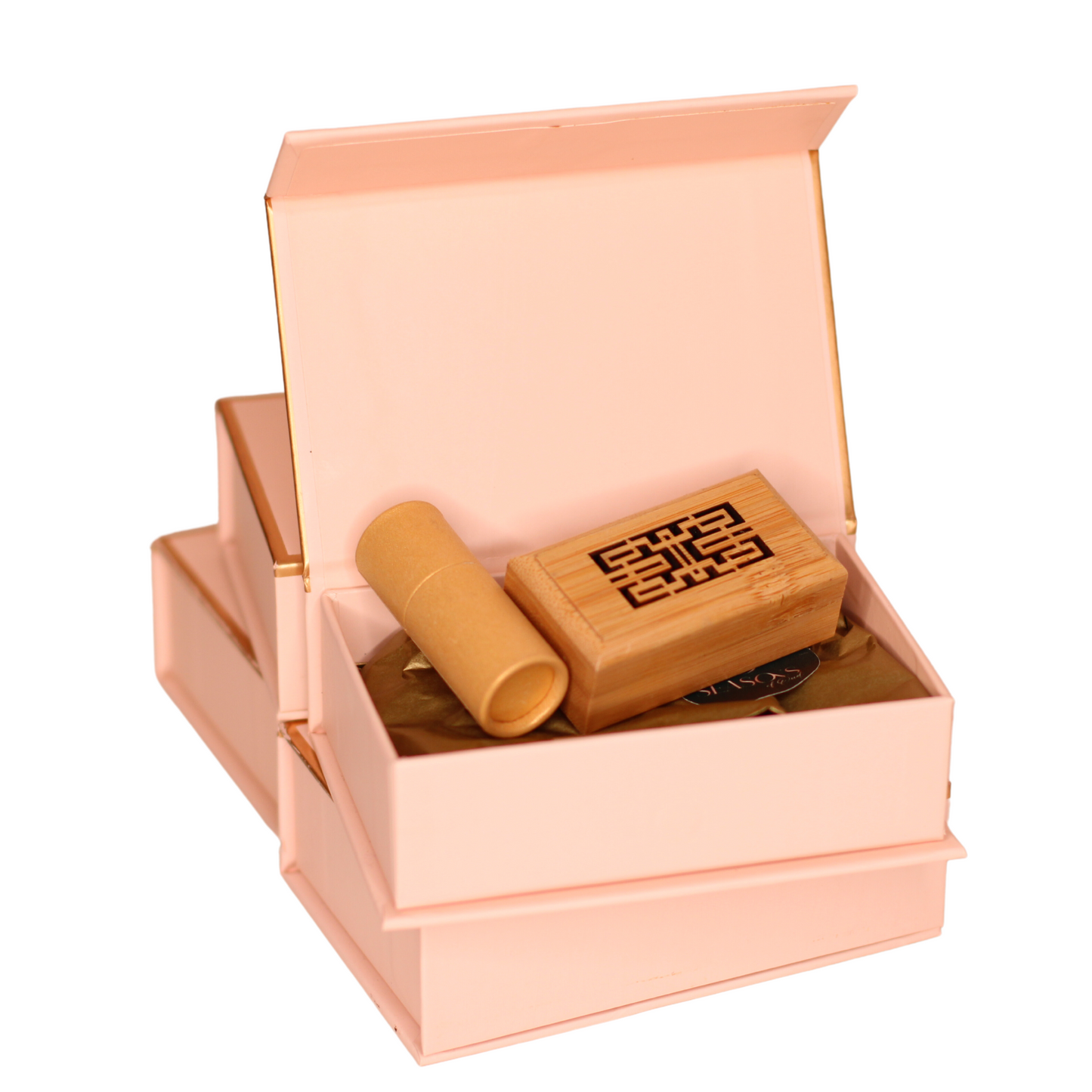 10 Pieces Incense Sticks with Wooden Box Gift Set (Pink)