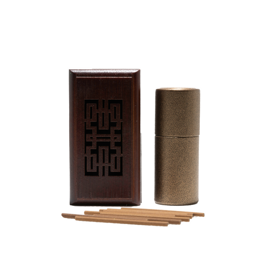 10 Pieces Oud Sticks with Wooden Burner Box (Brown)