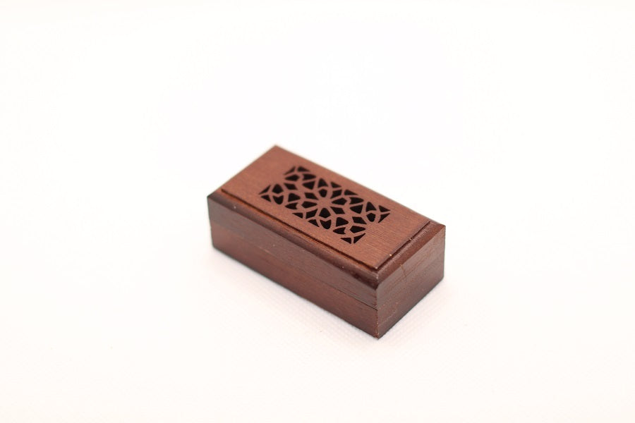 Wooden Incense Stick Burner Wooden Box (Brown)